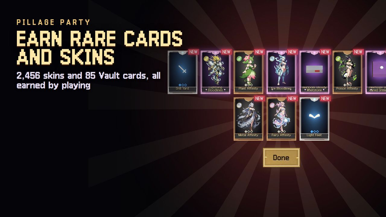 Earn rare cards and skins